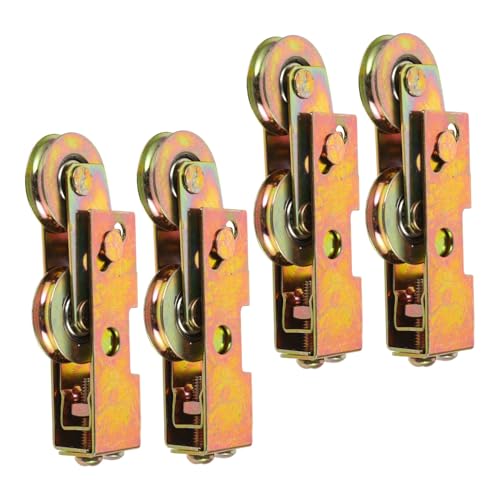 Operitacx 4 Stücke Schiebetürrollen Schranktürräder Für Terrassenschiebetüren Türrad Laufräder Für Schiebetüren Teile Für Schiebetüren Gleiträder Galvanisiertes Eisen Golden von Operitacx