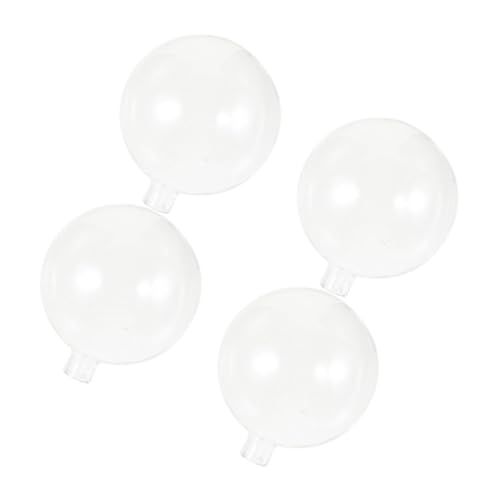 Operitacx 4 Stücke Teiliges Lampenschirm Ersatzglas Klare Runde Glaskugel Lampenschirme mit Durchmesser Kompatibel mit Wandlampen Kronleuchtern und Pendelleuchten Modernes Design für von Operitacx