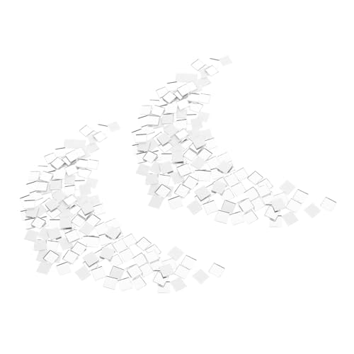 Operitacx 400 Stück Selbstklebende Quadratische Glas-mosaikfliesen Spiegel-mosaikfliesen für DIY Schmuck Kunst Handwerk Dekorationen zur Raumaufhellung und Kreativen Wohnraumgestaltung von Operitacx