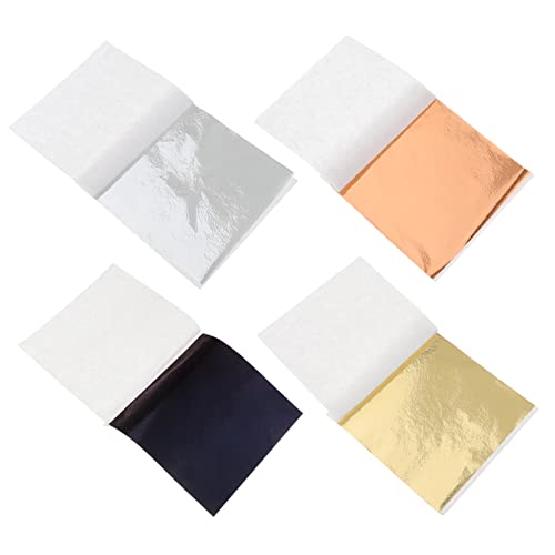 Operitacx 400blätter Nachahmung Gold Folie Papier DIY Nägel Vergolden Papier Crafting von Operitacx