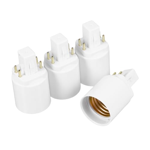 Operitacx 4Stücke zu Lampenfassung Adapter Pin Sockel zu Schraubbasis für LED Glühbirnen für Büro Zuhause und Geschäfte Langlebig und Installieren Operitacx 4Stücke zu Lampenfassung Adapter Pin Sockel zu Schraubbasis für LED Glühbirnen für Büro Zuhause und Geschäfte Langlebig und Installieren von Operitacx
