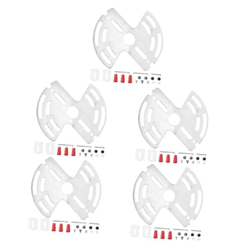 Operitacx 5 Sätze Deckenhalterung Lampen Montagebügel Set Robuste Deckenplatte mit Schraubenlöchern Stabile Befestigung für Kronleuchter und Wandlampen Einfache Installation Langlebiges von Operitacx