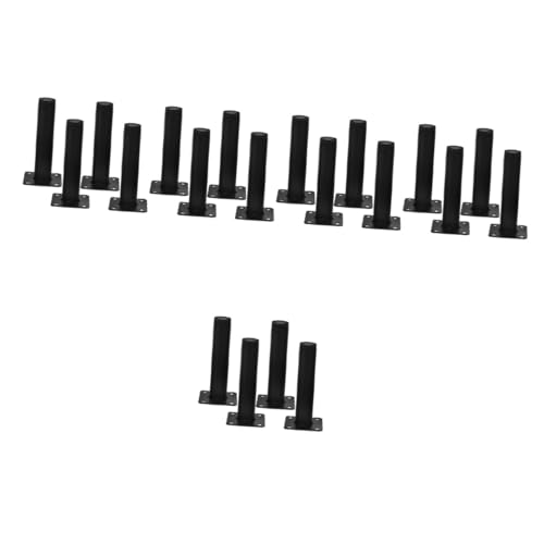 Operitacx 5 Sätze Möbelbeine Hochleistungs -tischbein Möbelfüße Schrankbein Bein Für Sofa Bein Für Möbel Tischbein-Hardware Couch Beinersatz Couchfuß Kaltgewalzter Stahl Schwarz 4 Stück * 5 von Operitacx