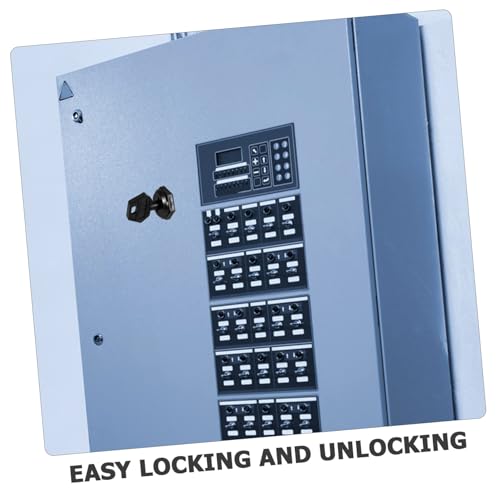 Operitacx 5 Sätze Teiliges Schwarzer Drehriegel schaltschrank schloss Zuverlässige Verriegelung für Elektrische Verteiler Schaltschränke Einfache Montage Langlebig Geeignet für Industrie von Operitacx