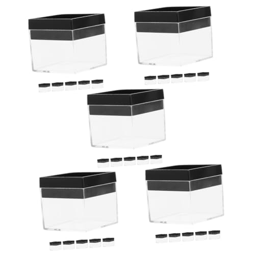 Operitacx 5 Sätze Transparente Mineralien Boxen Aufbewahrungsbox Für Mineralproben Schmuck Und Und Langlebig Für Vitrinen Und Schreibtisch 6 Stück * 5 von Operitacx