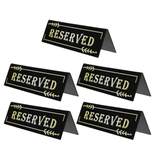 Operitacx 5 Stück „Reserviert Tisch Schilder“ Acryl Doppelseitig Zelt Reserviert Sitzplätze Schilder Für Hochzeit Stühle Restaurants Geburtstag Party Events Operitacx 5 Stück „Reserviert Tisch Schilder“ Acryl Doppelseitig Zelt Reserviert Sitzplätze Schilder Für Hochzeit Stühle Restaurants Geburtstag Party Events von Operitacx