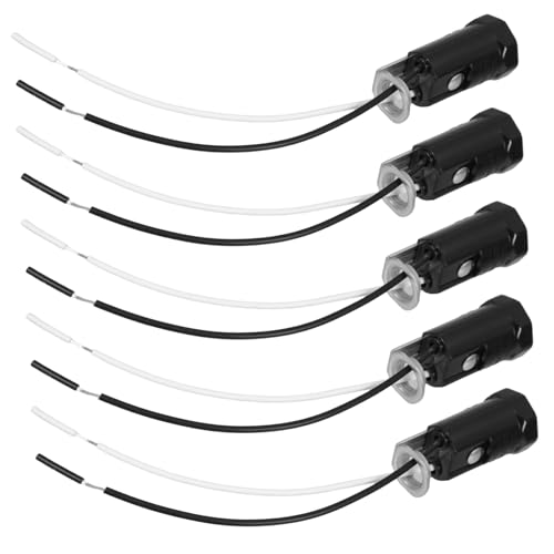 Operitacx 5 Stück LED Lampenfassung mit Kabel Kerzenhalter für Pendelleuchten und Wandleuchten Einfache Installation Stabiler Elektrischer Betrieb Vielseitig Einsetzbar Kabel Operitacx 5 Stück LED Lampenfassung mit Kabel Kerzenhalter für Pendelleuchten und Wandleuchten Einfache Installation Stabiler Elektrischer Betrieb Vielseitig Einsetzbar Kabel von Operitacx