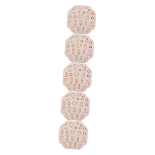 Operitacx 5 Stück Polymer Clay Silikonform Lutscherform Charm Mold für Schmuckherstellung DIY Basteln Polymer Clay Cutter für Ohrringe und Dekorationen Anfänger Geeignet von Operitacx