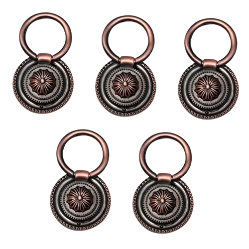 Operitacx 5 Stück Runder Vintage Möbelgriff Teiliges Antike Schubladengriffe für Kabinett und Kleiderschrank Rot Bronze Durchmesser Vielseitig Einsetzbar Langlebig und Operitacx 5 Stück Runder Vintage Möbelgriff Teiliges Antike Schubladengriffe für Kabinett und Kleiderschrank Rot Bronze Durchmesser Vielseitig Einsetzbar Langlebig und von Operitacx