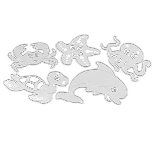 Operitacx 5 Stück Teiliges Carbon Stahl Stanzschablonen Meeres Tier Motive DIY Bastelvorlagen Prägeschablonen Metall Schneidwerkzeuge für Scrapbooking Karten Dekoration Operitacx 5 Stück Teiliges Carbon Stahl Stanzschablonen Meeres Tier Motive DIY Bastelvorlagen Prägeschablonen Metall Schneidwerkzeuge für Scrapbooking Karten Dekoration von Operitacx