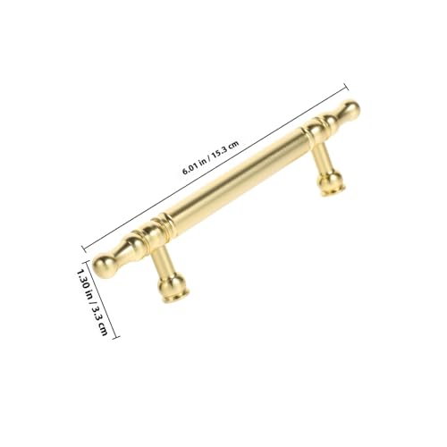 Operitacx 5 Stück Teiliges Möbelschubladengriffe Goldfarben Langlebige Leicht zu Installierende Möbelgriffe mit Glatter Oberfläche für Küchenschränke Kommoden und Vintage Stil Lochabstand Operitacx 5 Stück Teiliges Möbelschubladengriffe Goldfarben Langlebige Leicht zu Installierende Möbelgriffe mit Glatter Oberfläche für Küchenschränke Kommoden und Vintage Stil Lochabstand von Operitacx