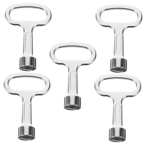 Operitacx 5 Stück Teiliges Multifunktionale Heizkörper Schlüssel für Ventile und Wasserzähler Robuste und Langlebige Werkzeuge für DIY Heizsystem Operitacx 5 Stück Teiliges Multifunktionale Heizkörper Schlüssel für Ventile und Wasserzähler Robuste und Langlebige Werkzeuge für DIY Heizsystem von Operitacx