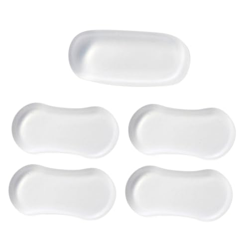 Operitacx 5 Stück Teiliges Transparente Silikon Dämpfer für Toilettensitz und Möbel Geräuschdämpfend Stoßabsorbierend Selbstklebend Geeignet für Schranktüren Türen und Möbel in Haushalt von Operitacx