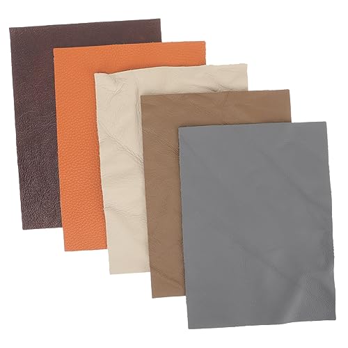 Operitacx 5 Stück Vollnarbenleder Bausatz Perlenmatten zum Perlensticken Besteck bastelmaterial bastel Materialien Handwerkliches Leder Handwerk herstellung von Leder Stoff Echtes Leder von Operitacx