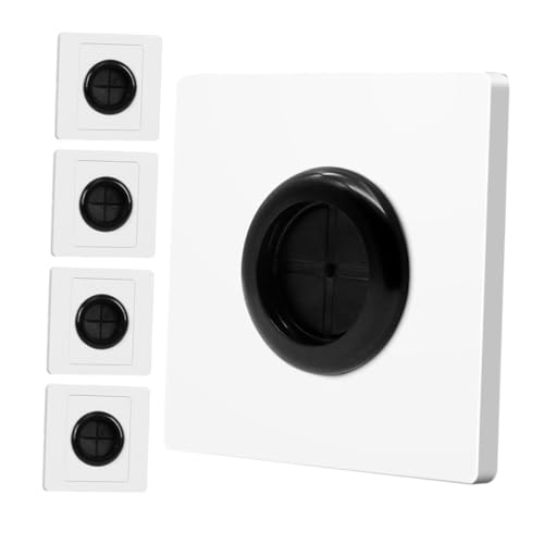 Operitacx 5 Stück Wandplatte mit Kabeldurchführung und Gummidichtung Kabelmanagement Abdeckplatte für Tv und Büro Weiß zur Versteckung von Kabeln Operitacx 5 Stück Wandplatte mit Kabeldurchführung und Gummidichtung Kabelmanagement Abdeckplatte für Tv und Büro Weiß zur Versteckung von Kabeln von Operitacx