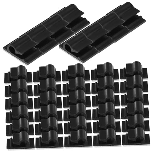Operitacx 50 Stück Kabelclips Selbstklebend Kabelmanagement für Schreibtisch Praktische Halterung für Kabel und Leitungen Schwarz Einfache Montage Allen Oberflächen für Büro und Zuhause Operitacx 50 Stück Kabelclips Selbstklebend Kabelmanagement für Schreibtisch Praktische Halterung für Kabel und Leitungen Schwarz Einfache Montage Allen Oberflächen für Büro und Zuhause von Operitacx