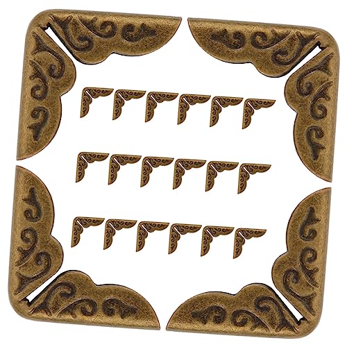 Operitacx 50 Stück Metall Buchecken Vintage Buchschutzecken aus Robuste Eckenschützer für Alben Notizbücher Dekorative Buchecken Antikem Bronze Design Operitacx 50 Stück Metall Buchecken Vintage Buchschutzecken aus Robuste Eckenschützer für Alben Notizbücher Dekorative Buchecken Antikem Bronze Design von Operitacx