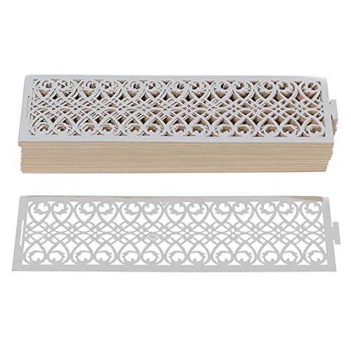 Operitacx 50 Stück Paper Lamp Wraps Hohles Design für Dekorative LED Lichter und Kerzen für Tisch und Raumdekoration Langlebig und Einfach zu Montieren von Operitacx