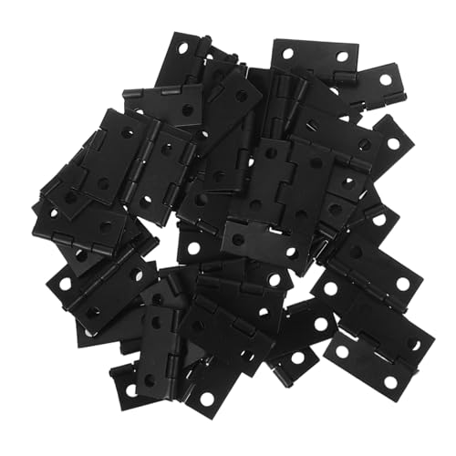 Operitacx 50 Stück Teiliges Mini-scharnier Schwarz Robuste Metall-klappscharniere für Schmuckkästen Retro-mini-scharniere für Bastelprojekte Vogelhäuser Spielzeugkisten Einfache Installation Operitacx 50 Stück Teiliges Mini-scharnier Schwarz Robuste Metall-klappscharniere für Schmuckkästen Retro-mini-scharniere für Bastelprojekte Vogelhäuser Spielzeugkisten Einfache Installation von Operitacx