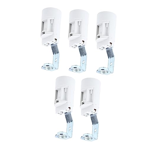 Operitacx 5Stücke Kerzenlampenfassung Robust für LED Lampen Einfache Montage für Küchen Schlafzimmer Bars und Restaurants Candelabra Basis Operitacx 5Stücke Kerzenlampenfassung Robust für LED Lampen Einfache Montage für Küchen Schlafzimmer Bars und Restaurants Candelabra Basis von Operitacx