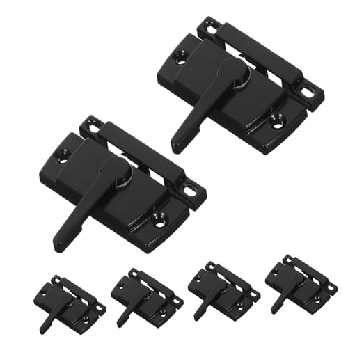 Operitacx 6 Sätze Schwarze Sash Fenster Verriegelungen Antike Mondgriff Schiebefenster Verriegelung Robuste Rechte Montage für Glas Fliegengittertüren Elegantes Retro Design Einfach zu Operitacx 6 Sätze Schwarze Sash Fenster Verriegelungen Antike Mondgriff Schiebefenster Verriegelung Robuste Rechte Montage für Glas Fliegengittertüren Elegantes Retro Design Einfach zu von Operitacx