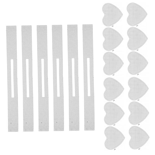 Operitacx 6 Sätze Teiliges Herzförmiges Plastik Netz für Häkel Taschenböden Robuste Weiße Mesh Leinwand Leichtes Stabiles DIY Zubehör für Handgefertigte Körbe und Taschen Operitacx 6 Sätze Teiliges Herzförmiges Plastik Netz für Häkel Taschenböden Robuste Weiße Mesh Leinwand Leichtes Stabiles DIY Zubehör für Handgefertigte Körbe und Taschen von Operitacx