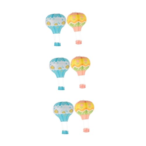 Operitacx 6 Stck Teiliges Hot Air Papierlaternen Faltbare Bunte Heißluftballon Hängedeko Lampions für Party Hochzeit Kinderzimmer Wetterfeste Innen und Außendekoration Operitacx 6 Stck Teiliges Hot Air Papierlaternen Faltbare Bunte Heißluftballon Hängedeko Lampions für Party Hochzeit Kinderzimmer Wetterfeste Innen und Außendekoration von Operitacx