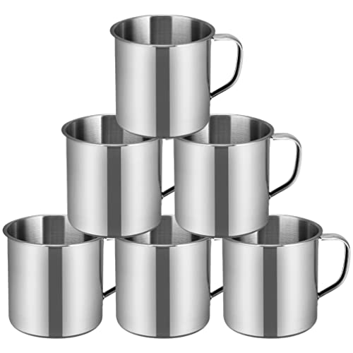 Operitacx 6 Stück Edelstahlbecher Unzerbrechliche Tassen Für Kinder Camping Kaffeetassen Mit Henkel Espressotassen Metall Schnapsgläser Teebecher Tasse Für Outdoor-Events Picknicks Partys – Operitacx 6 Stück Edelstahlbecher Unzerbrechliche Tassen Für Kinder Camping Kaffeetassen Mit Henkel Espressotassen Metall Schnapsgläser Teebecher Tasse Für Outdoor-Events Picknicks Partys – von Operitacx