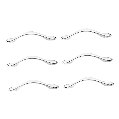 Operitacx 6 Stück Elegante und Türgriffe Aluminiumlegierung Schlichte Möbelknöpfe für Küchenschränke und Romantischer Schwarzer Installieren von Operitacx