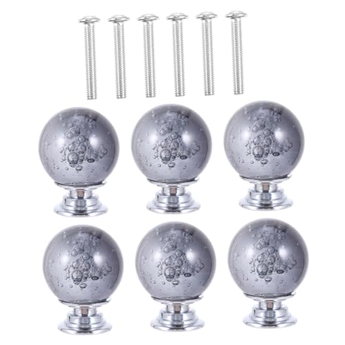Operitacx 6 Stück Kristallklare Möbelgriffe Bubble Design Langlebige Schrank und Schubladengriffe Dekorative Türknöpfe für Kommode Schlafzimmer Küche Modernes Wohnambiente von Operitacx