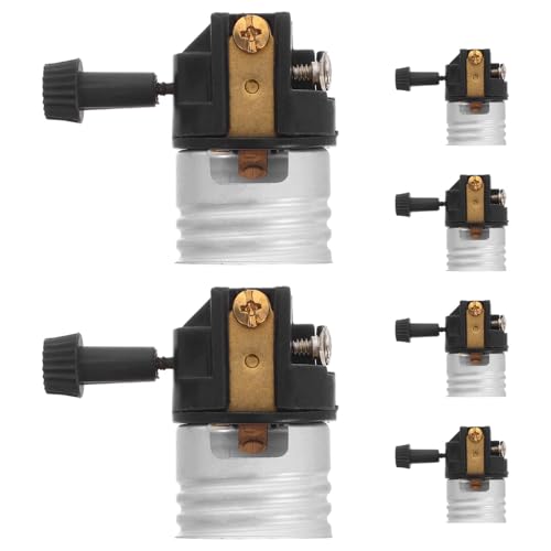 Operitacx 6 Stück Lampenhalter e26 lichtfassung Reparatursätze für Lampenfassungen Lampenfassung für Laterne Deckenlichthöhle Fassungshalter für Lampen Stehlampe Aluminium Schwarz Operitacx 6 Stück Lampenhalter e26 lichtfassung Reparatursätze für Lampenfassungen Lampenfassung für Laterne Deckenlichthöhle Fassungshalter für Lampen Stehlampe Aluminium Schwarz von Operitacx