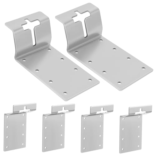 Operitacx 6 Stück Metallmontagehalterungen für Holzpfosten Briefkästen und Zaunreparaturen Robust und Vielseitig Einsetzbar von Operitacx