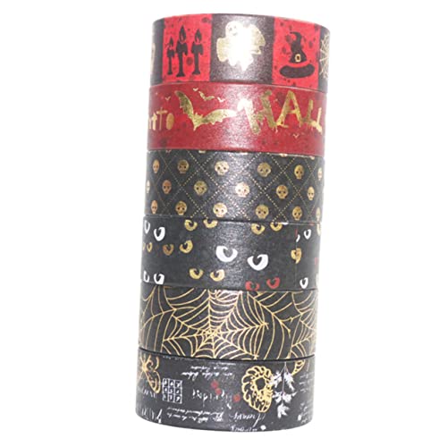 Operitacx 6 Stück Teiliges Halloween Washi Klebeband Set Dekoratives Diy Papier Tape mit Goldfolie Selbstklebend Rückstandsfrei Entfernbar für Scrapbook Fotoalbum Kalender und Bastelarbeiten Operitacx 6 Stück Teiliges Halloween Washi Klebeband Set Dekoratives Diy Papier Tape mit Goldfolie Selbstklebend Rückstandsfrei Entfernbar für Scrapbook Fotoalbum Kalender und Bastelarbeiten von Operitacx