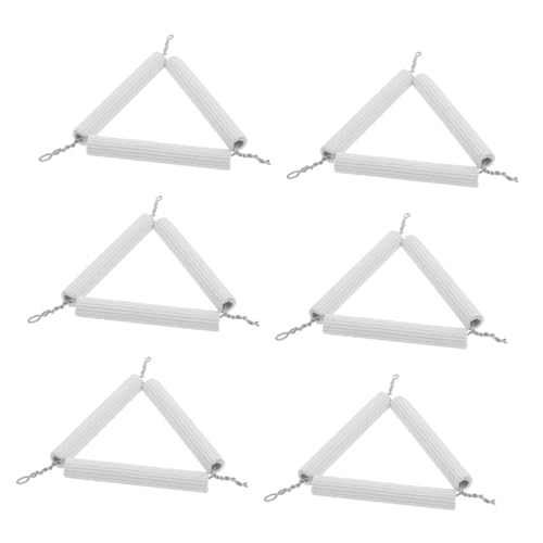 Operitacx 6 Stück Teiliges Lab Triangular Crucible Rack Stabiler Halter für Hochtemperatur Beständig Keramik für Experimente und Brennwerkzeug von Operitacx