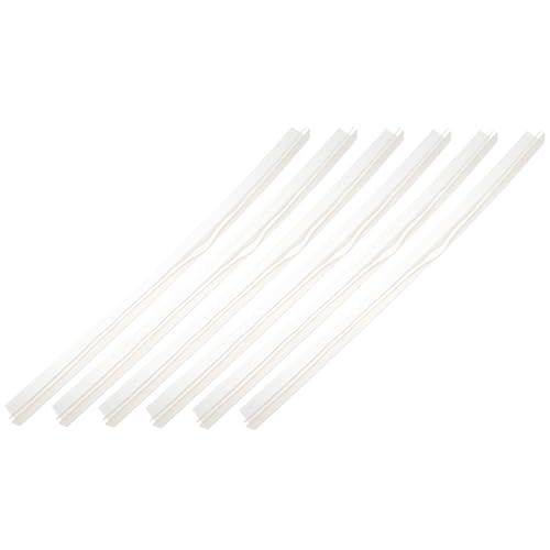 Operitacx 6 Stück Teiliges Wasserdichtes Dichtungsband für Badezimmer Flexible Silikon Duschabdichtung Glasstärke Selbstklebender Wasserstopper für Rahmenlose Glastüren und Duschen von Operitacx