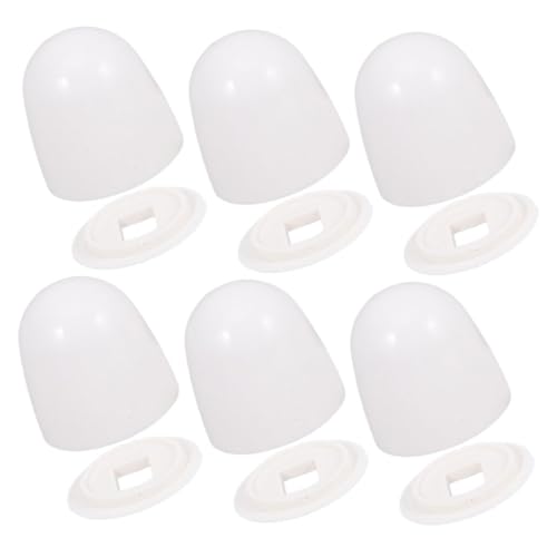 Operitacx 6 Stück Toilettenschrauben Abdeckkappen Set Geteiltes Design für Einfache Reinigung Erhöhte Dekorative Schraubenabdeckungen Langlebig für Wc befestigung und Badgestaltung Operitacx 6 Stück Toilettenschrauben Abdeckkappen Set Geteiltes Design für Einfache Reinigung Erhöhte Dekorative Schraubenabdeckungen Langlebig für Wc befestigung und Badgestaltung von Operitacx