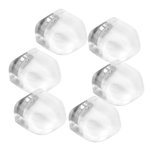Operitacx 6 Stück Transparente Magnetische Türstopper aus Weichem Silikon Selbstklebend Stoßabsorbierend ohne Bohren Langlebiger Wand Bodenschutz für Zuhause und Büro von Operitacx