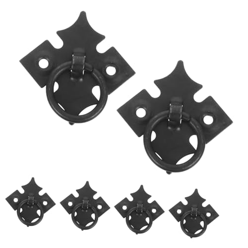 Operitacx 6 Stück Vintage Schrankgriffe Schwarzem Metall mit Vierblättrigem Kleeblatt Design Dekorative Chinesisch Inspirierte Möbelgriffe für Küchen und Kleiderschränke Einfache Operitacx 6 Stück Vintage Schrankgriffe Schwarzem Metall mit Vierblättrigem Kleeblatt Design Dekorative Chinesisch Inspirierte Möbelgriffe für Küchen und Kleiderschränke Einfache von Operitacx