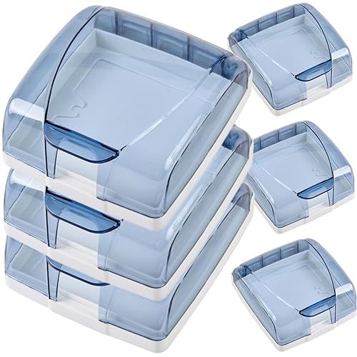Operitacx 6 Stück Wasserdichte Steckdosenabdeckung Selbstklebende Schutzabdeckung für Badezimmer und Küche Sockel Spritzwassergeschützt Transparent Weiß Einsetzbar Operitacx 6 Stück Wasserdichte Steckdosenabdeckung Selbstklebende Schutzabdeckung für Badezimmer und Küche Sockel Spritzwassergeschützt Transparent Weiß Einsetzbar von Operitacx