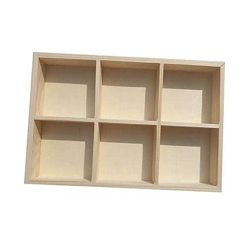 Operitacx 1stück Fächer Holz Aufbewahrungsbox Für Pigmente Und Malstifte Robuste Holzbox Zur Praktischen Aufbewahrung Von Kunstbedarf Für Malutensilien Und Farben von Operitacx