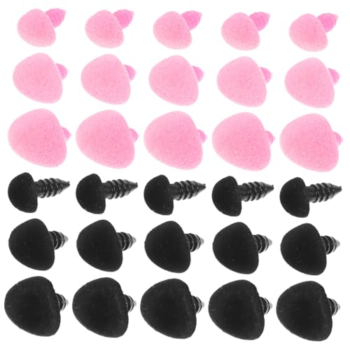 Operitacx 60 Stück Teiliges Kunststoff Sicherheitsnasen mit Flockung Dreieckiges Design Inklusive Unterlegscheiben Geeignet für Häkelpuppen Stofftiere Puppen und Plüschtiere Einfache Montage Operitacx 60 Stück Teiliges Kunststoff Sicherheitsnasen mit Flockung Dreieckiges Design Inklusive Unterlegscheiben Geeignet für Häkelpuppen Stofftiere Puppen und Plüschtiere Einfache Montage von Operitacx
