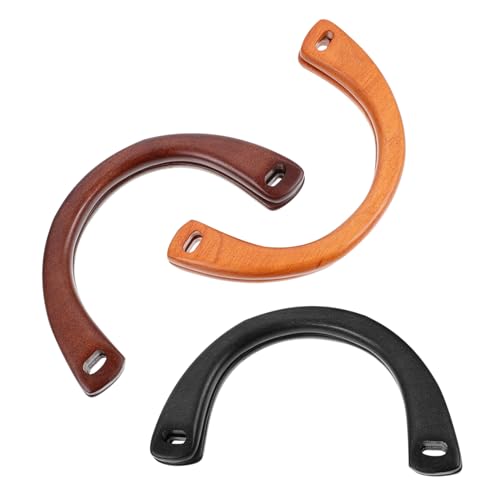 Operitacx Set Mit 6 Natürlichen Taschengriffen Aus Holz – 15 X 8 cm U-förmig Handgefertigt – Ideal Für Projekte Und Taschendekoration von Operitacx