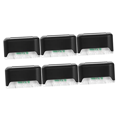 Operitacx 6Stücke Solar Gartenlichter Wasserdichte LED Treppenlampen für Außenbereiche Solarlampe für Garten Zaun und Treppe Einfache Installation Langlebige Konstruktion Hohe von Operitacx