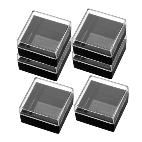 Operitacx 6Stücke Transparente Mineralien Vitrine Aufbewahrungsbox für Edelsteine Präsentation und Organisation von Sammlerstücken von Operitacx