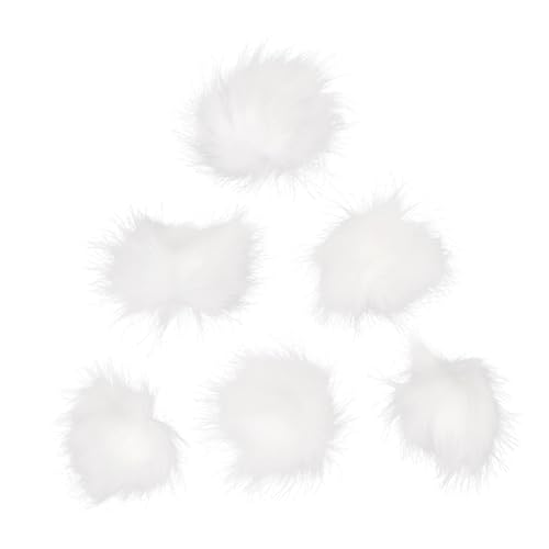 Operitacx 6stücke Pompon-bälle Aus Kunstfell Weiß Für Hüte Taschen Und Rucksäcke Flauschige Hutbommeln Und Taschenbommeln Leicht Und Weich DIY-Accessoires Operitacx 6stücke Pompon-bälle Aus Kunstfell Weiß Für Hüte Taschen Und Rucksäcke Flauschige Hutbommeln Und Taschenbommeln Leicht Und Weich DIY-Accessoires von Operitacx