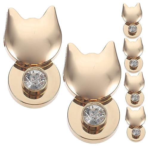 Operitacx 6stücke Taschenverschlüsse Drehverschlüsse in Katzengestalt Edelstahl-schlösser Für Taschen Ersatz Für Geldbörsenschlösser Kleine Verschlüsse Für Handtaschen Und Umhängetaschen Operitacx 6stücke Taschenverschlüsse Drehverschlüsse in Katzengestalt Edelstahl-schlösser Für Taschen Ersatz Für Geldbörsenschlösser Kleine Verschlüsse Für Handtaschen Und Umhängetaschen von Operitacx