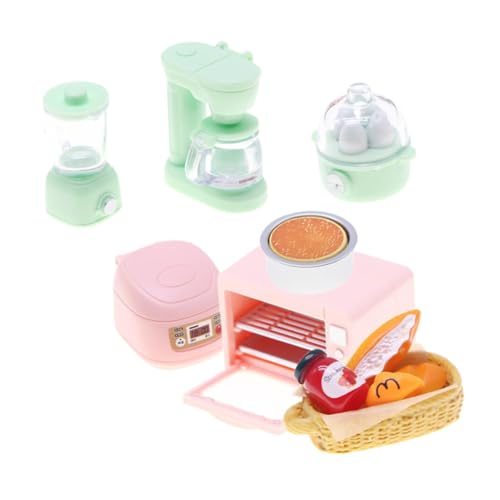Operitacx 7-teiliges Puppenhaus-küchengeräte-Set: Kochutensilien Für Kleine Häuser – Realistisches Miniatur-spielset Für Die Kinderküche Für Die Eltern-Kind-interaktion von Operitacx