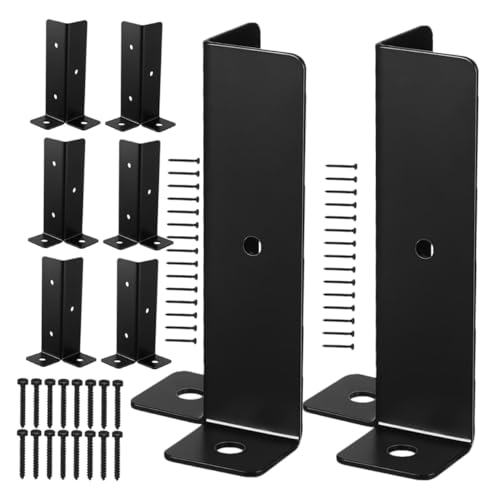 Operitacx 8 Sätze Teiliges Pfostenanker aus Metall Robuster Zaunpfostenhalter für Terrassen und Pavillons Wetterfester Outdoor Post Base Bracket für Stabile Holzpfostenbefestigung von Operitacx