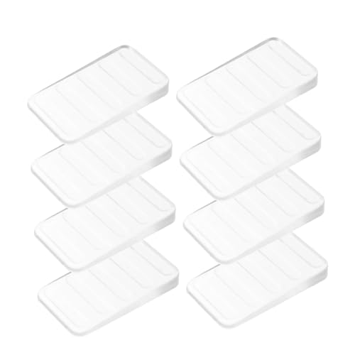 Operitacx 8 Stck Teiliges Transparente Möbel Ausgleichskeile Kunststoff Verstellbare Nivellierkeile für Tisch Regal Bett und Schrank Flexible Einfach zu Installierende Möbelkeile zur von Operitacx