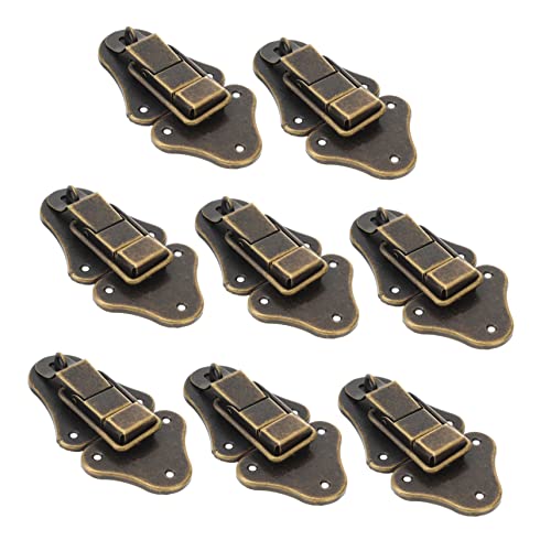 Operitacx 8 Stück Antike Eisen Boxenschlösser Toggle Hasp Latch für Holzkisten und Werkzeugkästen Dekorative Hasp Verschlüsse mit Schrauben Robust und Installieren für Weinregale und Operitacx 8 Stück Antike Eisen Boxenschlösser Toggle Hasp Latch für Holzkisten und Werkzeugkästen Dekorative Hasp Verschlüsse mit Schrauben Robust und Installieren für Weinregale und von Operitacx